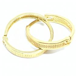 Argola Africana em ouro amarelo 18k feminina - 2BRO0041